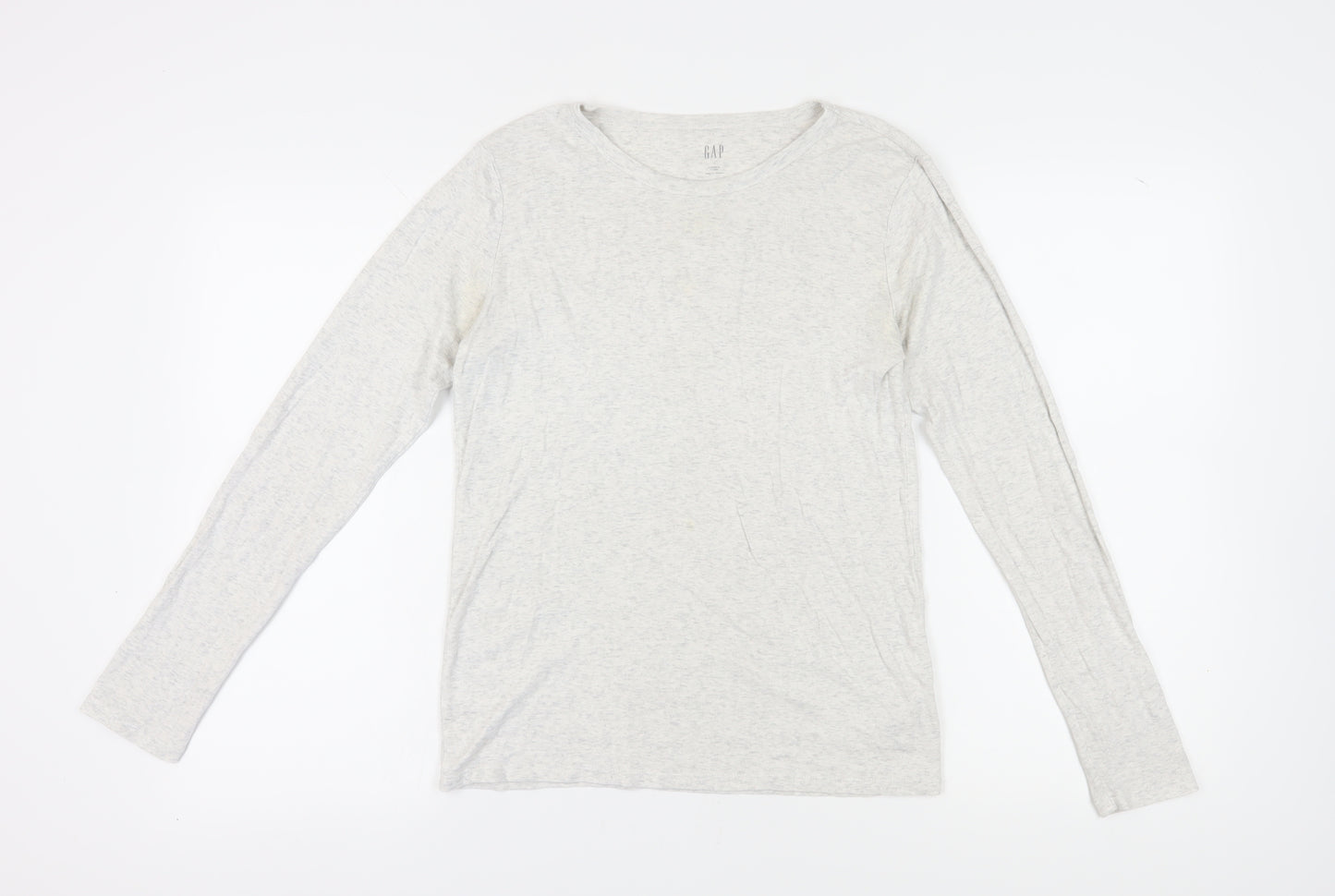 GAP Women’s Grey Long Sleeve Basic T-Shirt, L
