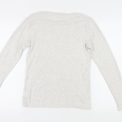 GAP Women’s Grey Long Sleeve Basic T-Shirt, L