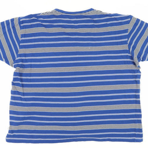 James Pringle Men's Blue XL Striped T-Shirt