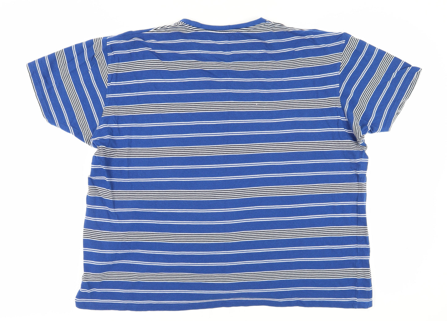 James Pringle Men's Blue XL Striped T-Shirt
