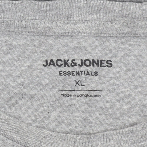 Jack & Jones Men's Grey XL Graphic Print T-Shirt