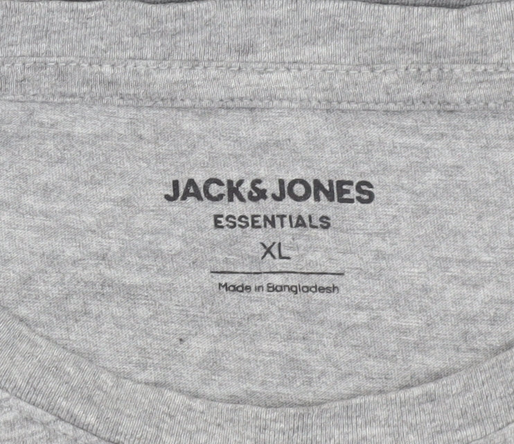 Jack & Jones Men's Grey XL Graphic Print T-Shirt