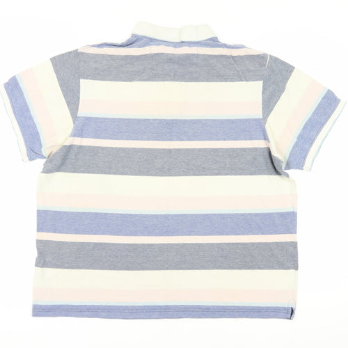 Maine New England Men's Multicoloured Striped XL Polo