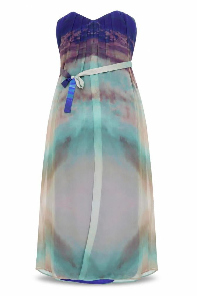 Twelfth Street Women’s Strapless Midi Sheath Dress Size 4