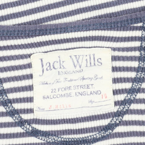 Jack Wills Women's Striped Jersey T-Shirt Size 10