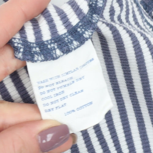 Jack Wills Women's Striped Jersey T-Shirt Size 10