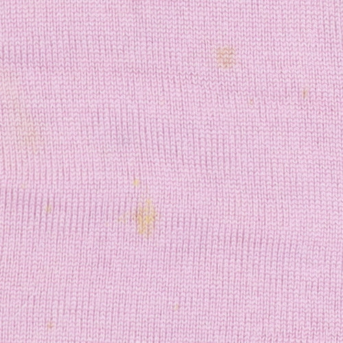 EWM Women's Pink High Neck Wool Jumper, XL, Long Sleeve