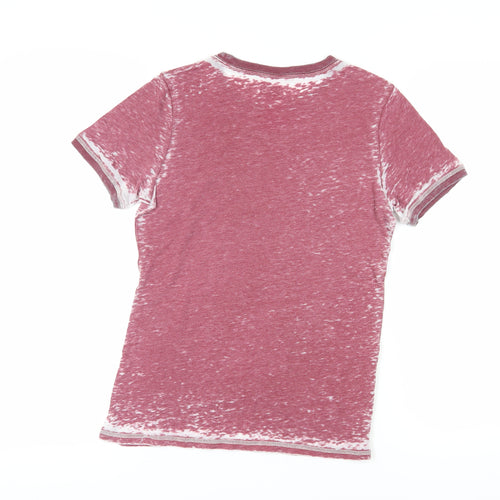 Marvel Unisex Red Rhinestone T-Shirt Small Crew Neck Casual