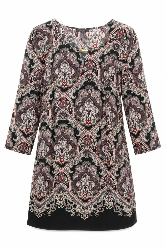 Front view of Wallis Women's Multicoloured Paisley Shift Dress