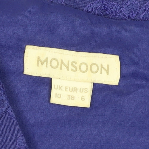 Monsoon Women's Purple Lace Sheath Dress Size 10