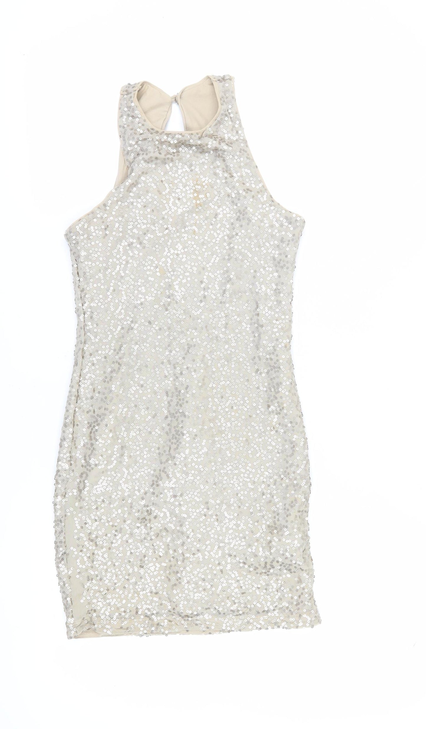Holister Women's Silver XS Bodycon Party Dress