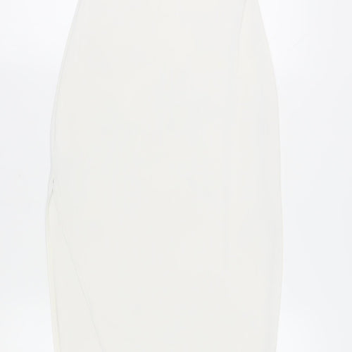 PrettyLittleThing Women’s White Bodycon Dress Size 12