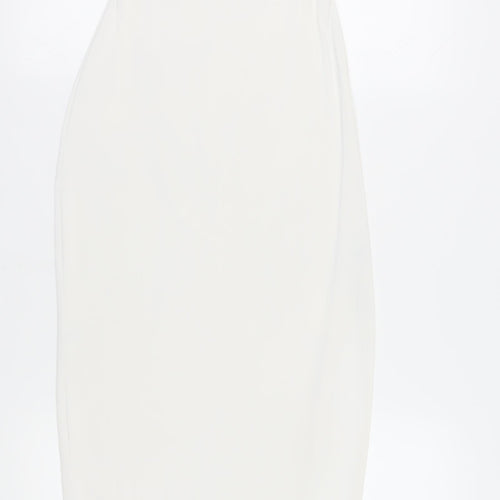 PrettyLittleThing Women’s White Bodycon Dress Size 12