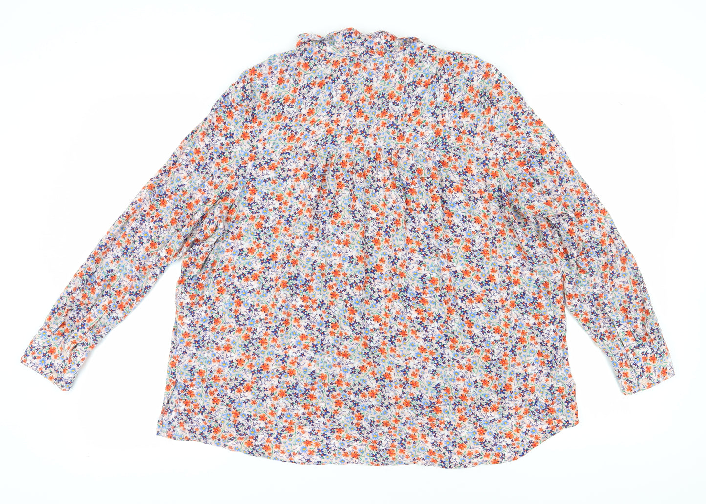 Marks and Spencer Women’s Floral Blouse, Multicoloured, Size 14