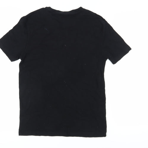 River Island Men's Black Crew Neck T-Shirt Size S