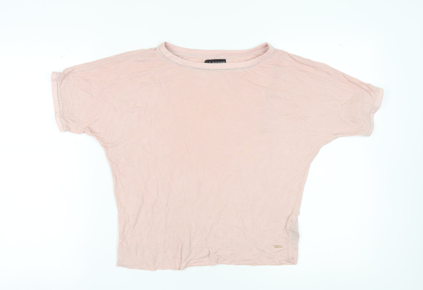 Marks and Spencer Women’s Pink Crew Neck T-Shirt Size 10