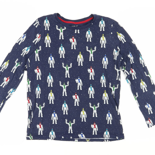 Marks and Spencer Boys Multicoloured Graphic Long Sleeve T-Shirt
