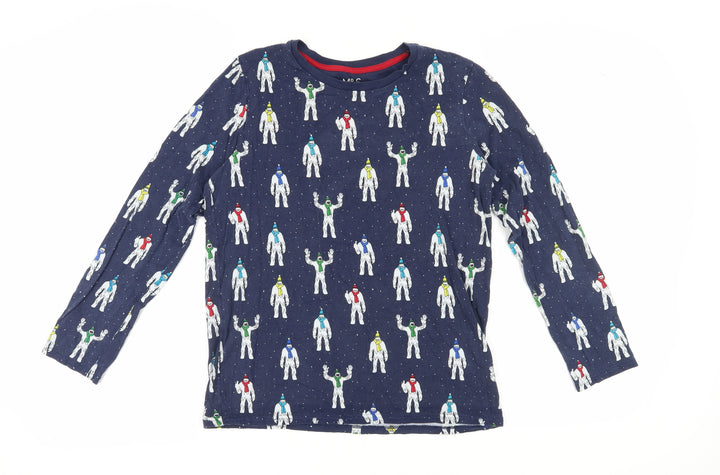 Marks and Spencer Boys Multicoloured Graphic Long Sleeve T-Shirt