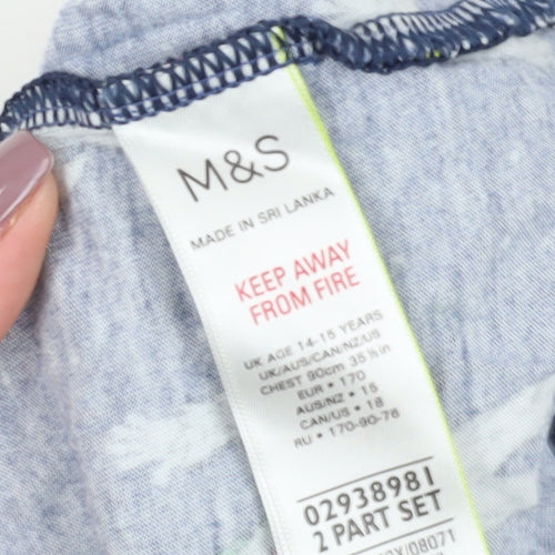 Marks and Spencer Boys Multicoloured Graphic Long Sleeve T-Shirt