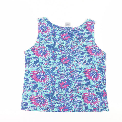 Adini Women's Multicoloured Floral Tank Top, Size M