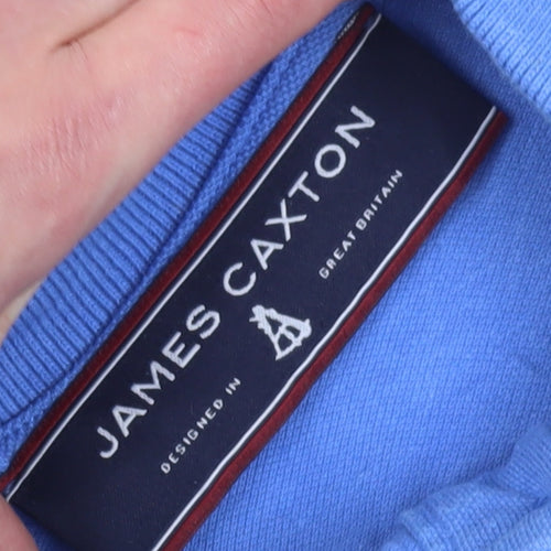 James Caxton Men's Blue XS Polo Shirt - Short Sleeve Cotton