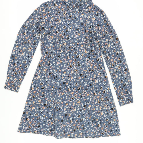 Marks and Spencer Women’s Blue Floral Shirt Dress 12