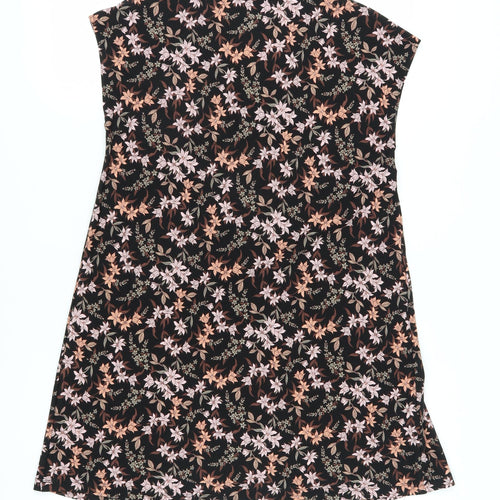 MNG Basics Women's Black Floral Dress Size 8