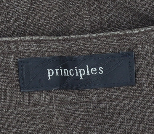 Principles Womens Brown Waistcoat Vest Size 14