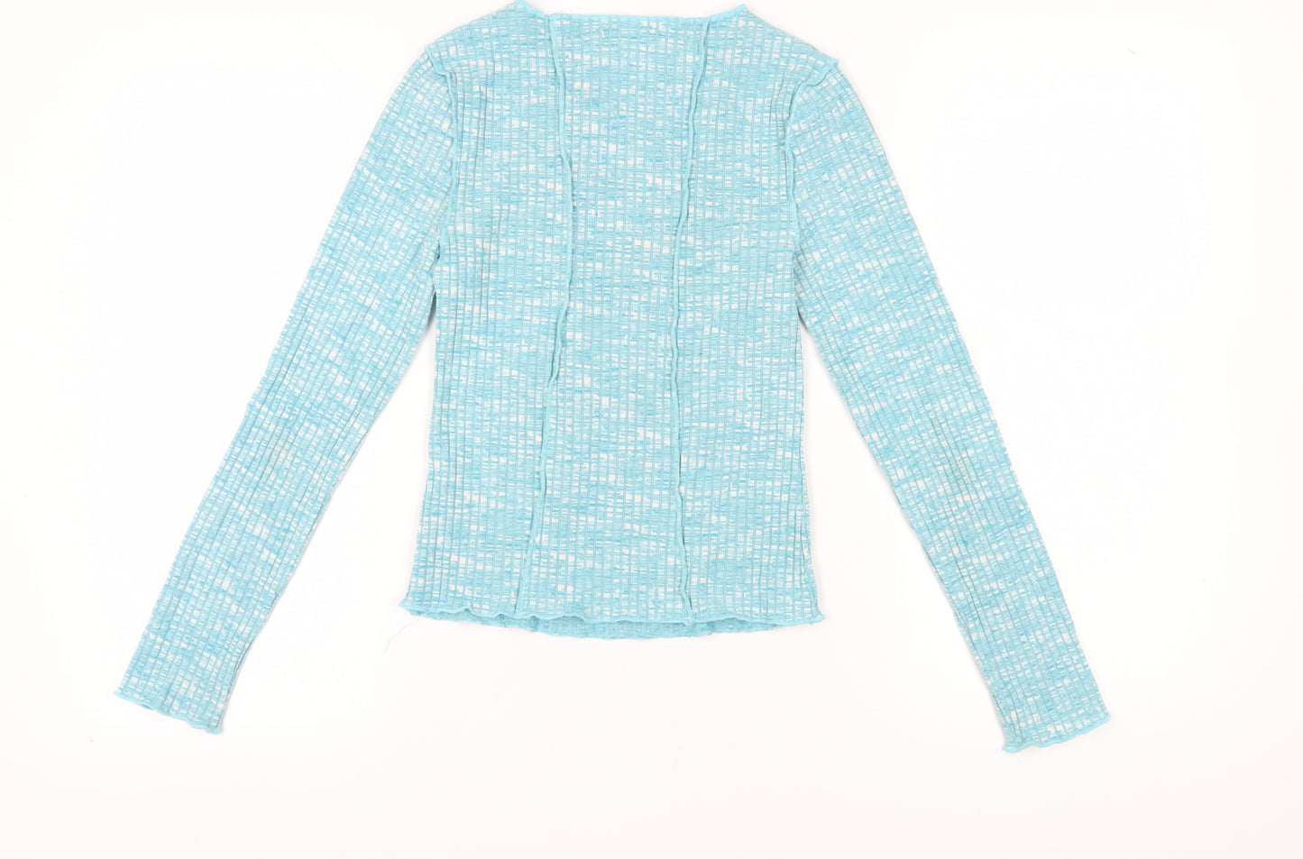 Topshop Women's Blue Jersey Top Size S - Casual and Comfy