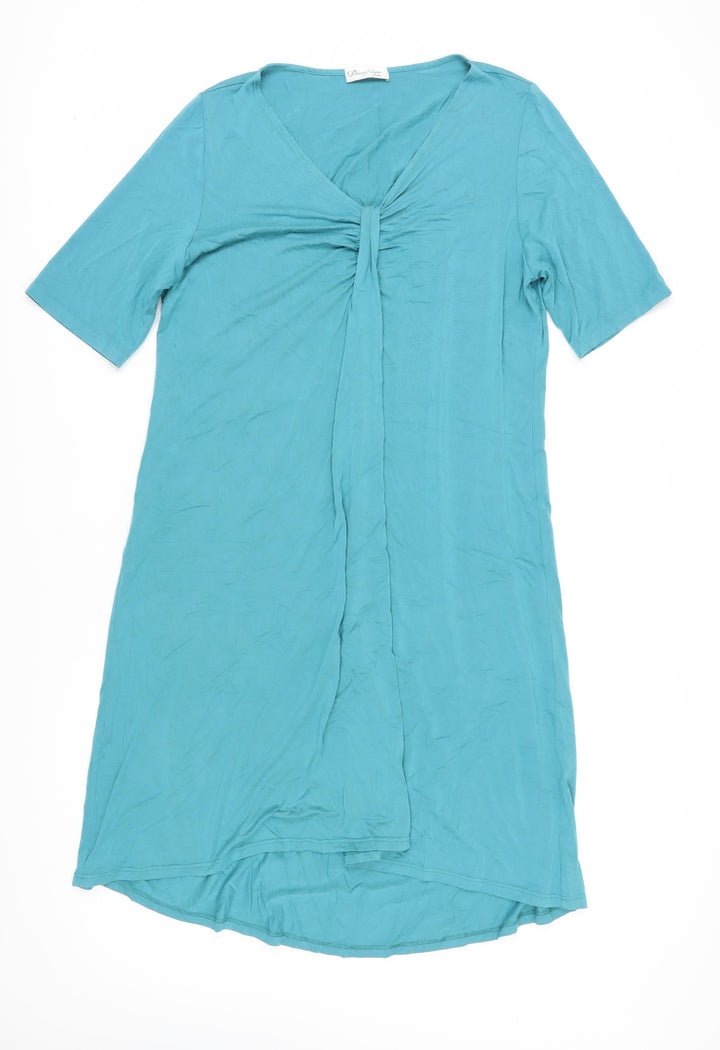 David Nieper Women's Green Dress, Size 18, V-Neck