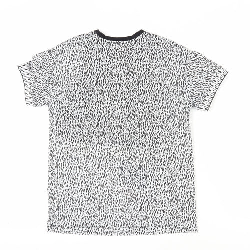River Island Girls Black White Animal Print T-Shirt 11-12