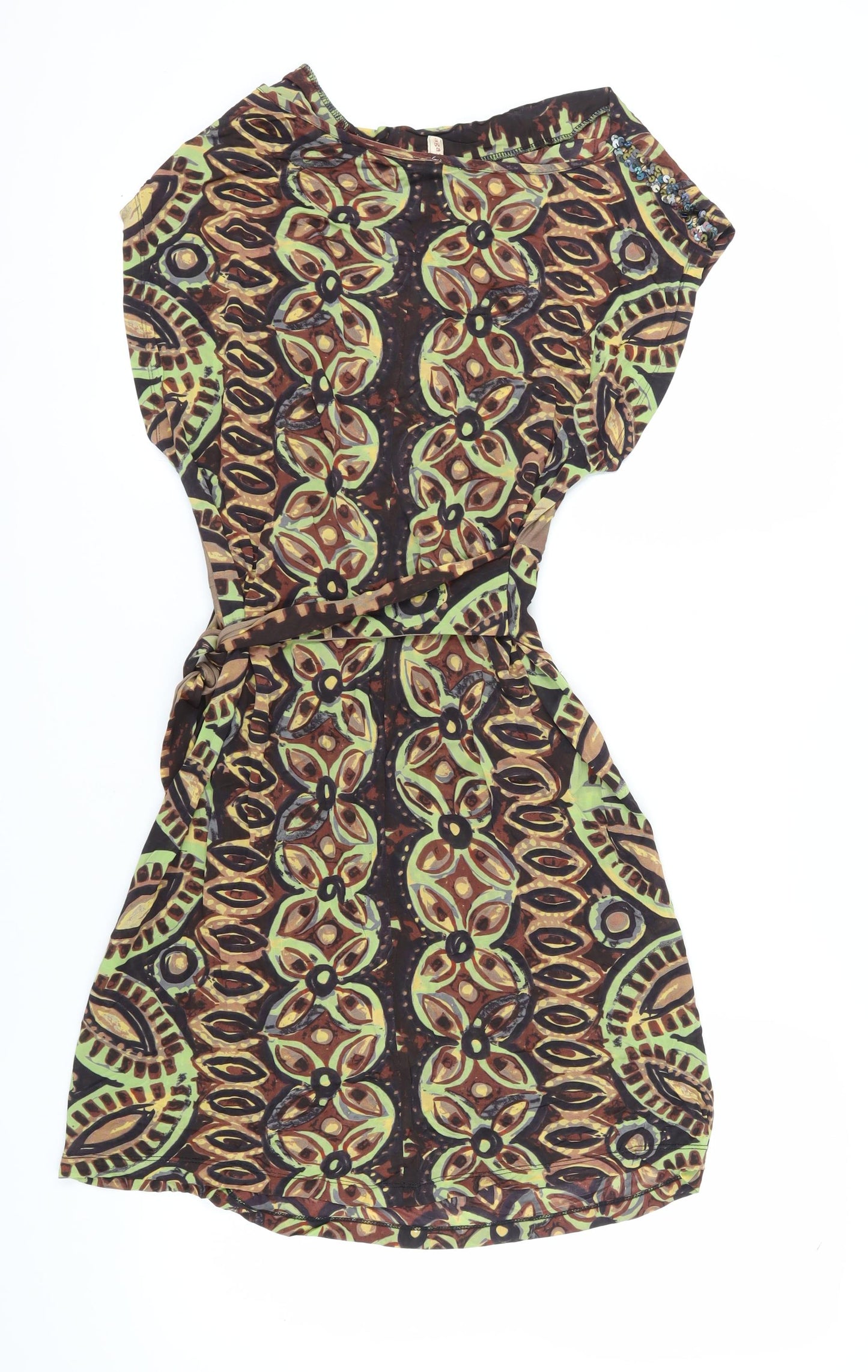 Again + Again Women Multicoloured Wrap Dress M