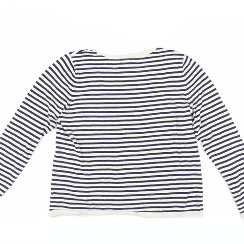 H&M Women Multicoloured Striped S Pullover Jumper