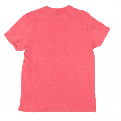 One Piece Men's Red Anime T-Shirt, Size L, Crew Neck