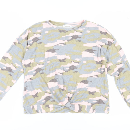 Marks and Spencer Girls Camouflage Sweatshirt 11-12 Pullover