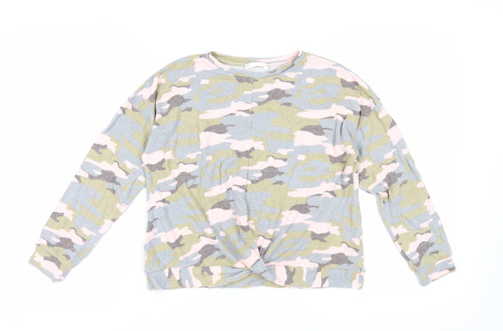 Marks and Spencer Girls Camouflage Sweatshirt 11-12 Pullover