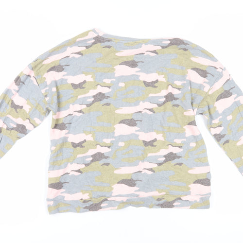 Marks and Spencer Girls Camouflage Sweatshirt 11-12 Pullover