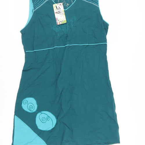 Coline Women's Blue XL Sleeveless Shift Dress