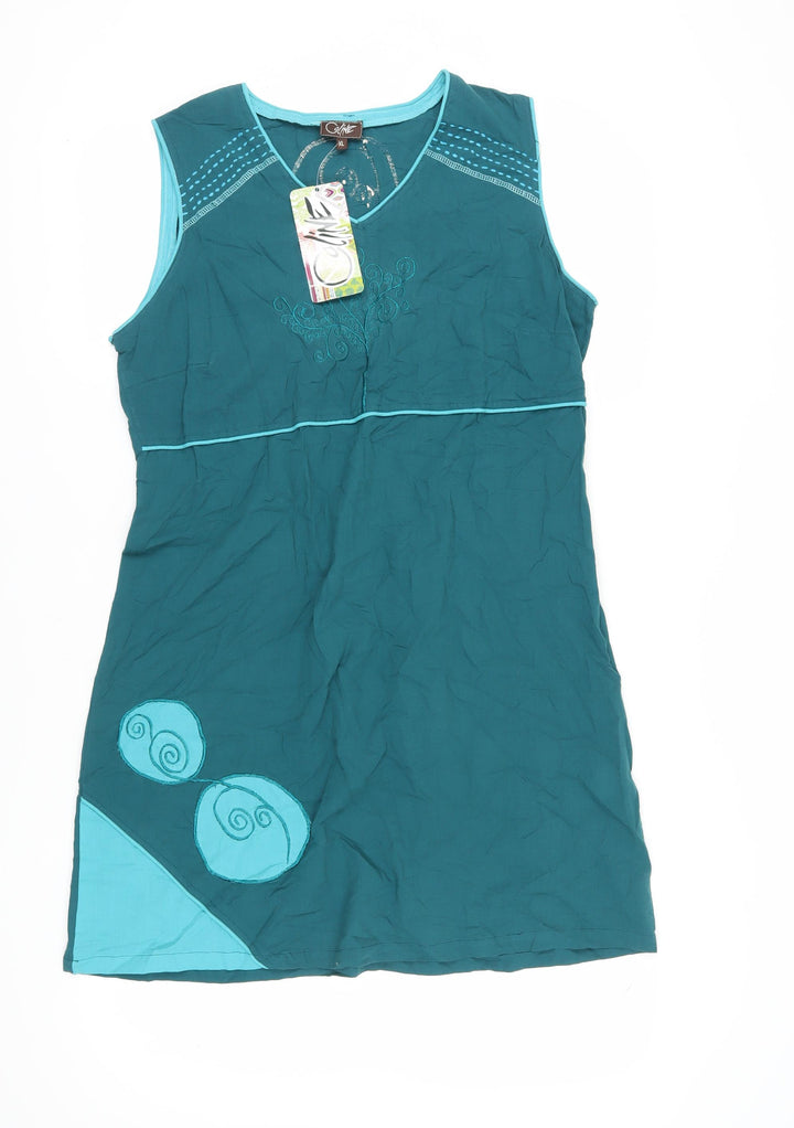 Coline Women's Blue XL Sleeveless Shift Dress