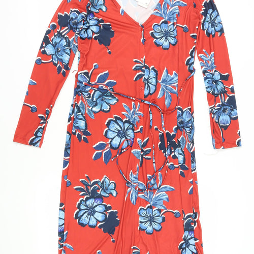 Zara Women's Multicoloured S Floral Wrap Dress