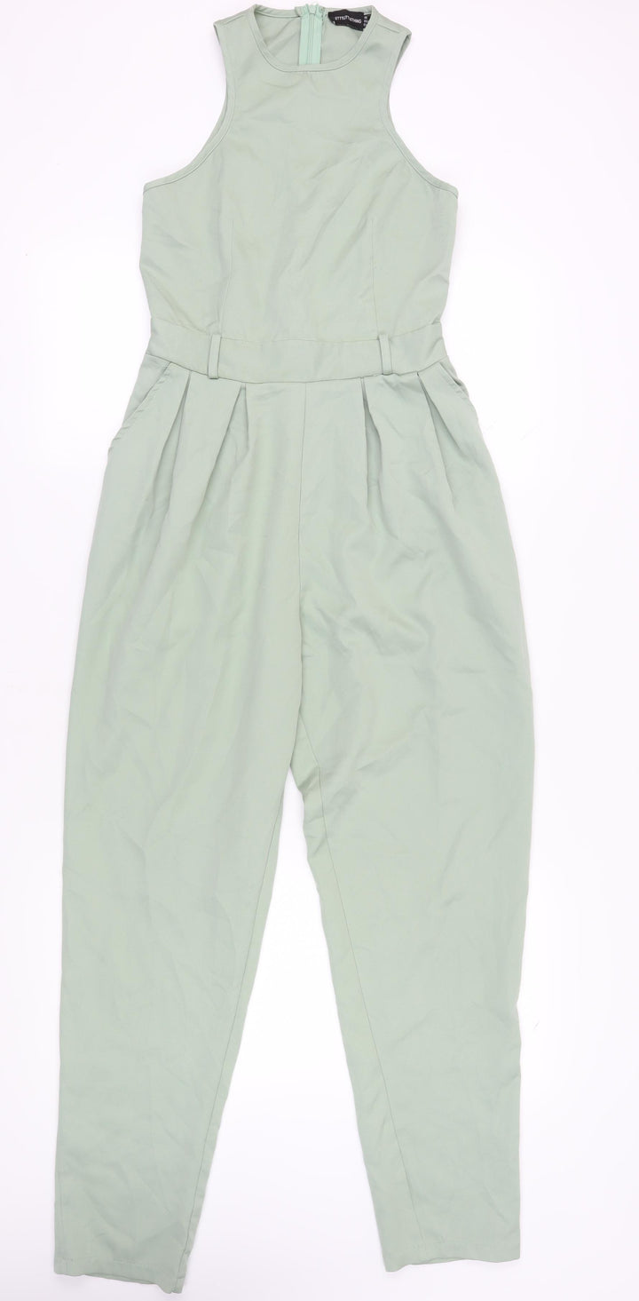 Pretty Little Thing Women's Green Jumpsuit Size 8