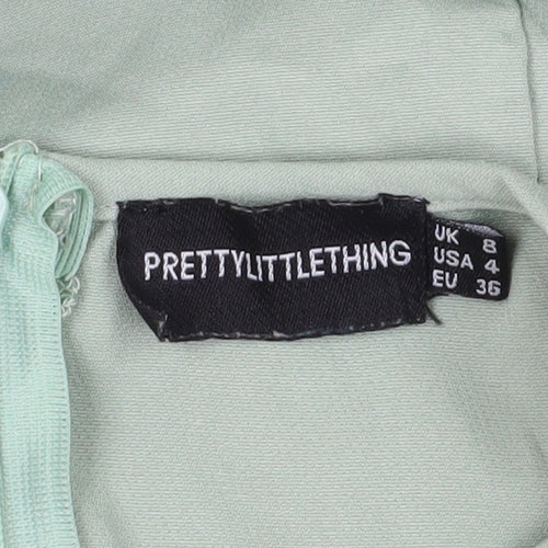 Pretty Little Thing Women's Green Jumpsuit Size 8