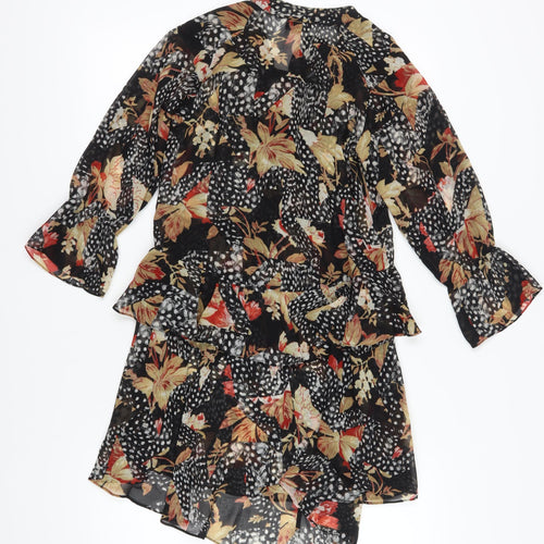 Topshop Women's Multicoloured Floral Shift Dress Size 6