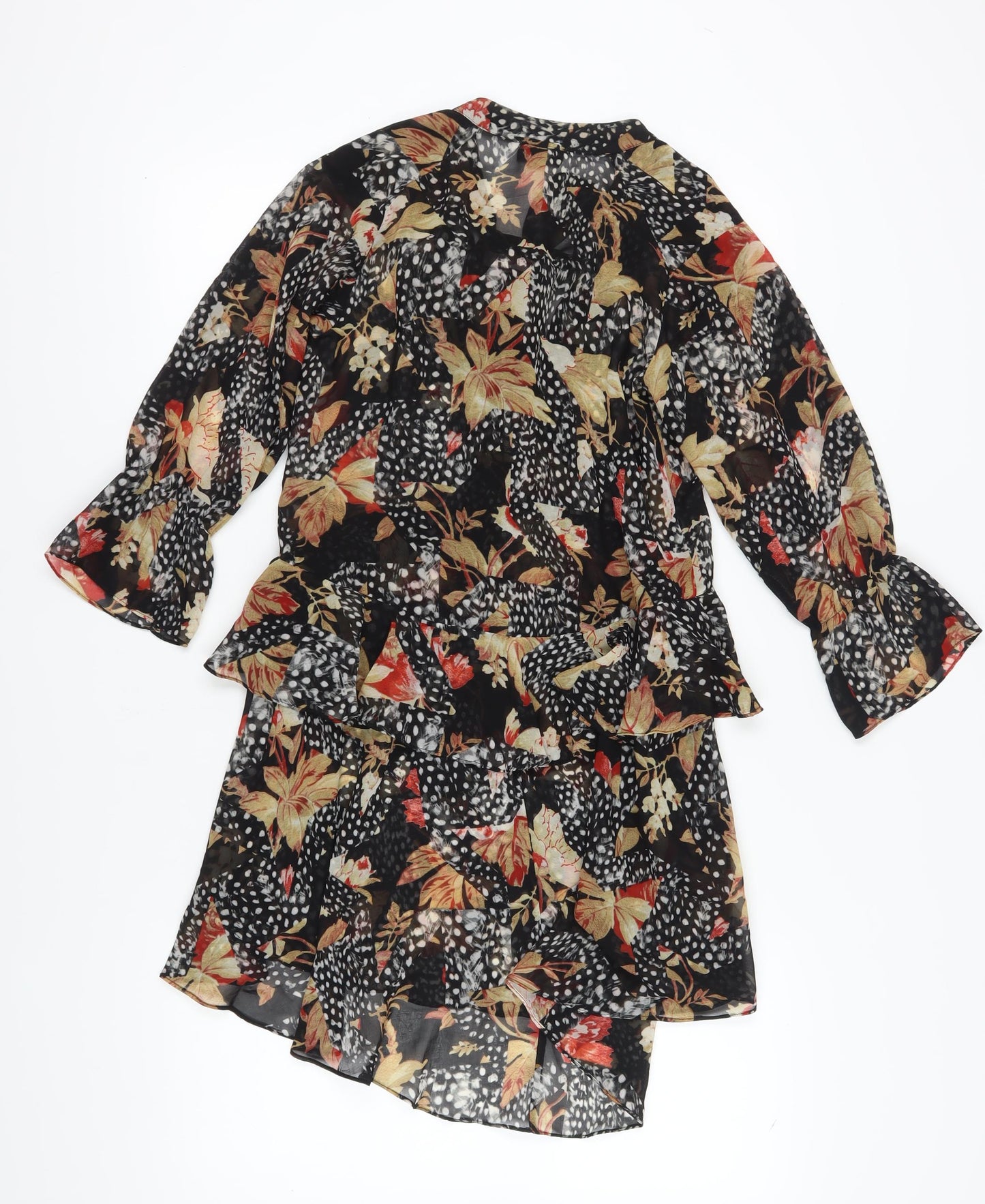 Topshop Women's Multicoloured Floral Shift Dress Size 6