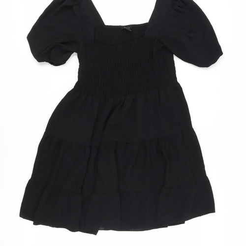 boohoo Women's Black A-Line Dress Size 12