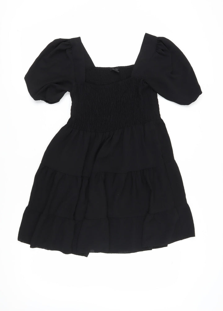 boohoo Women's Black A-Line Dress Size 12