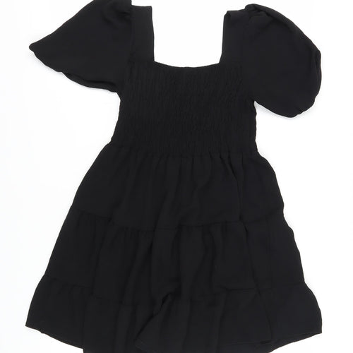 boohoo Women's Black A-Line Dress Size 12