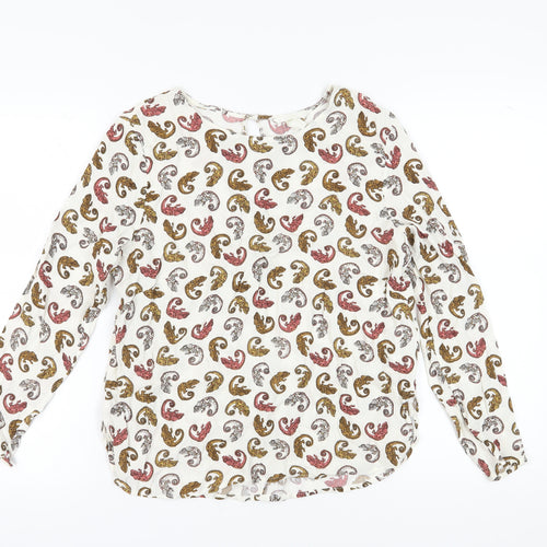 H&M Women's Multicoloured Paisley Blouse, Size 12