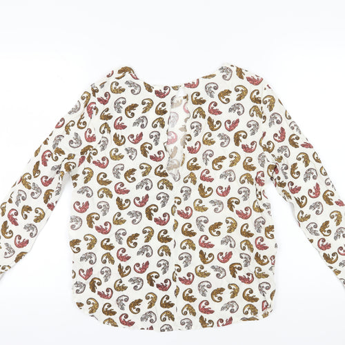 H&M Women's Multicoloured Paisley Blouse, Size 12