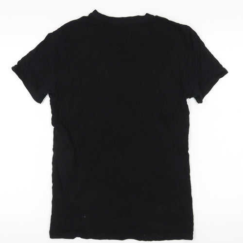 AllSaints Men's Black Slim Fit T-Shirt S